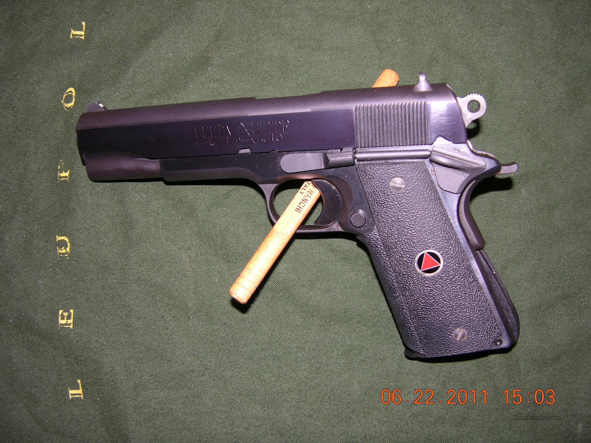 colt delta elite gold cup 45 for sale grips