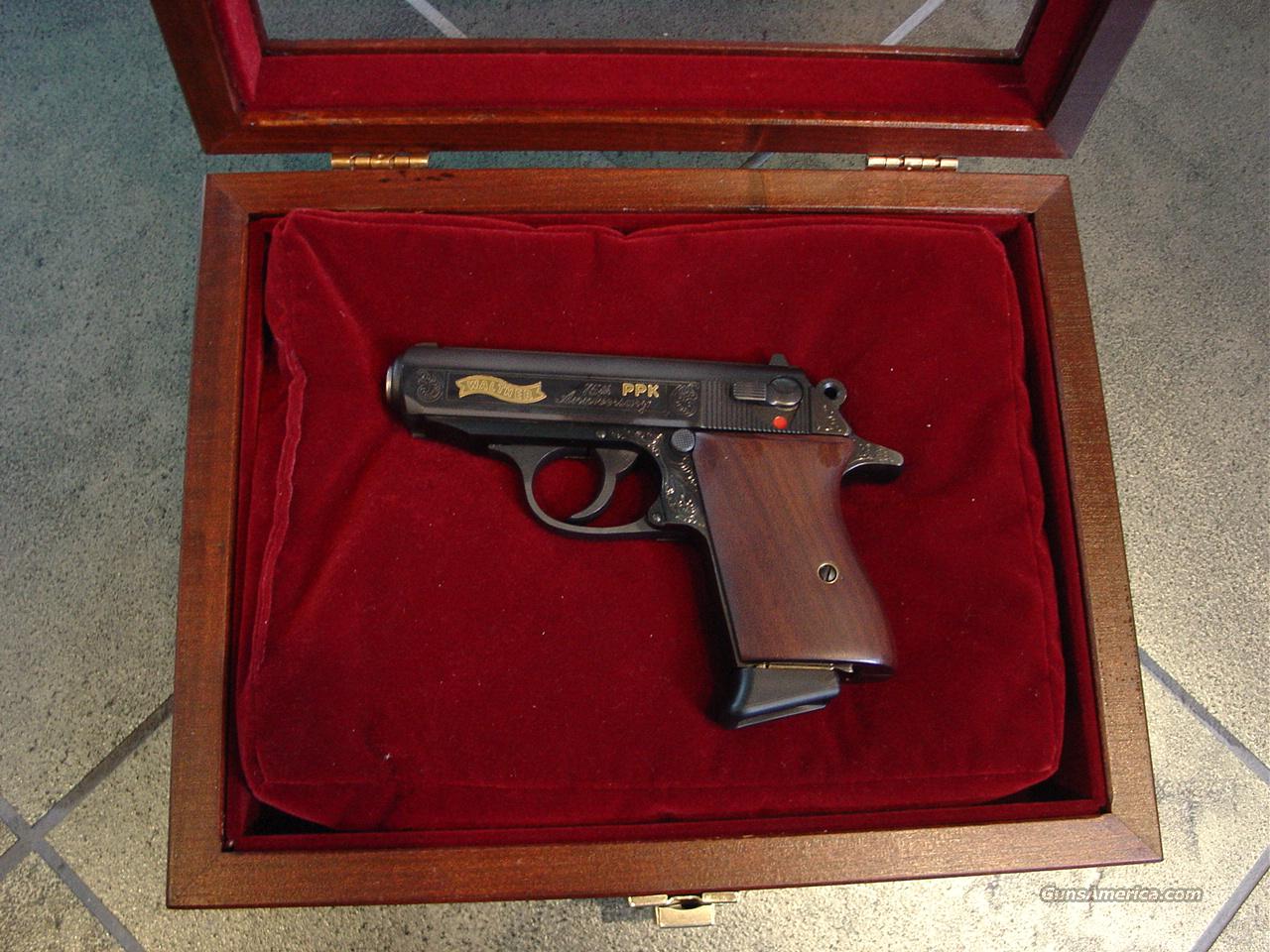 Walther PPK,75 Anniversary,engraved & gold acce... for sale