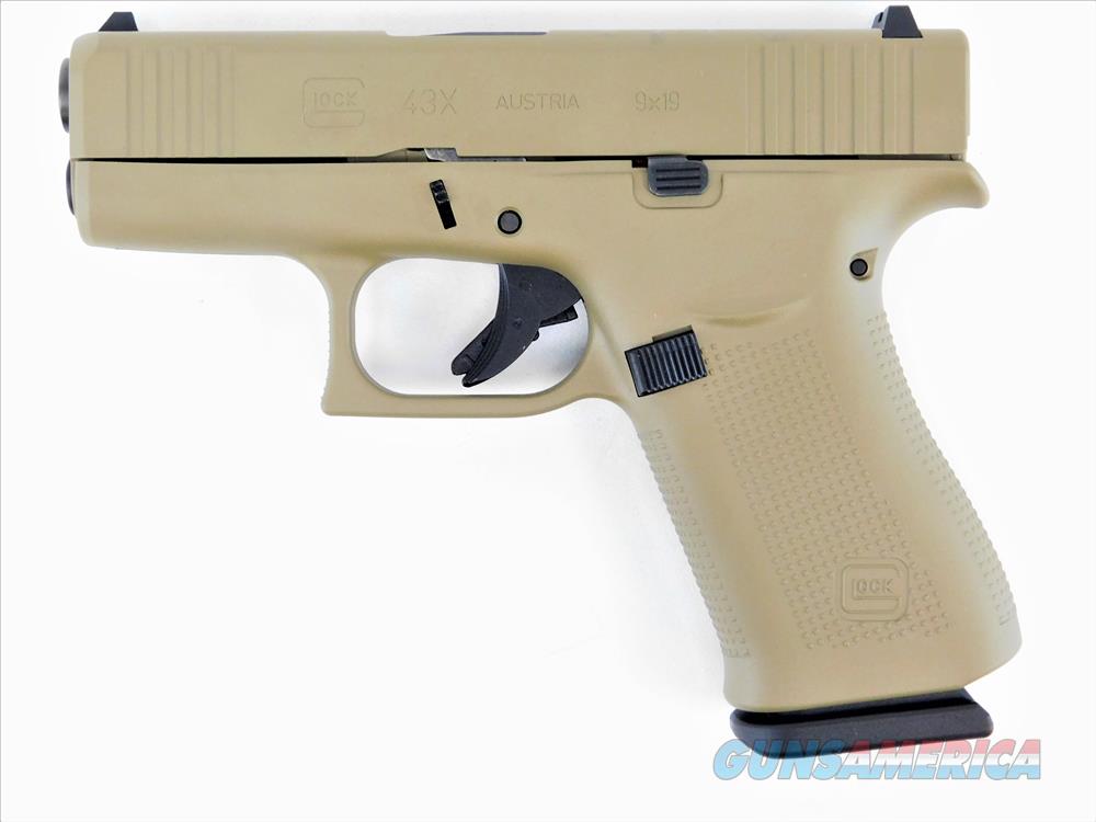 Glock G43x Flat Dark Earth 9mm Luger 3.41