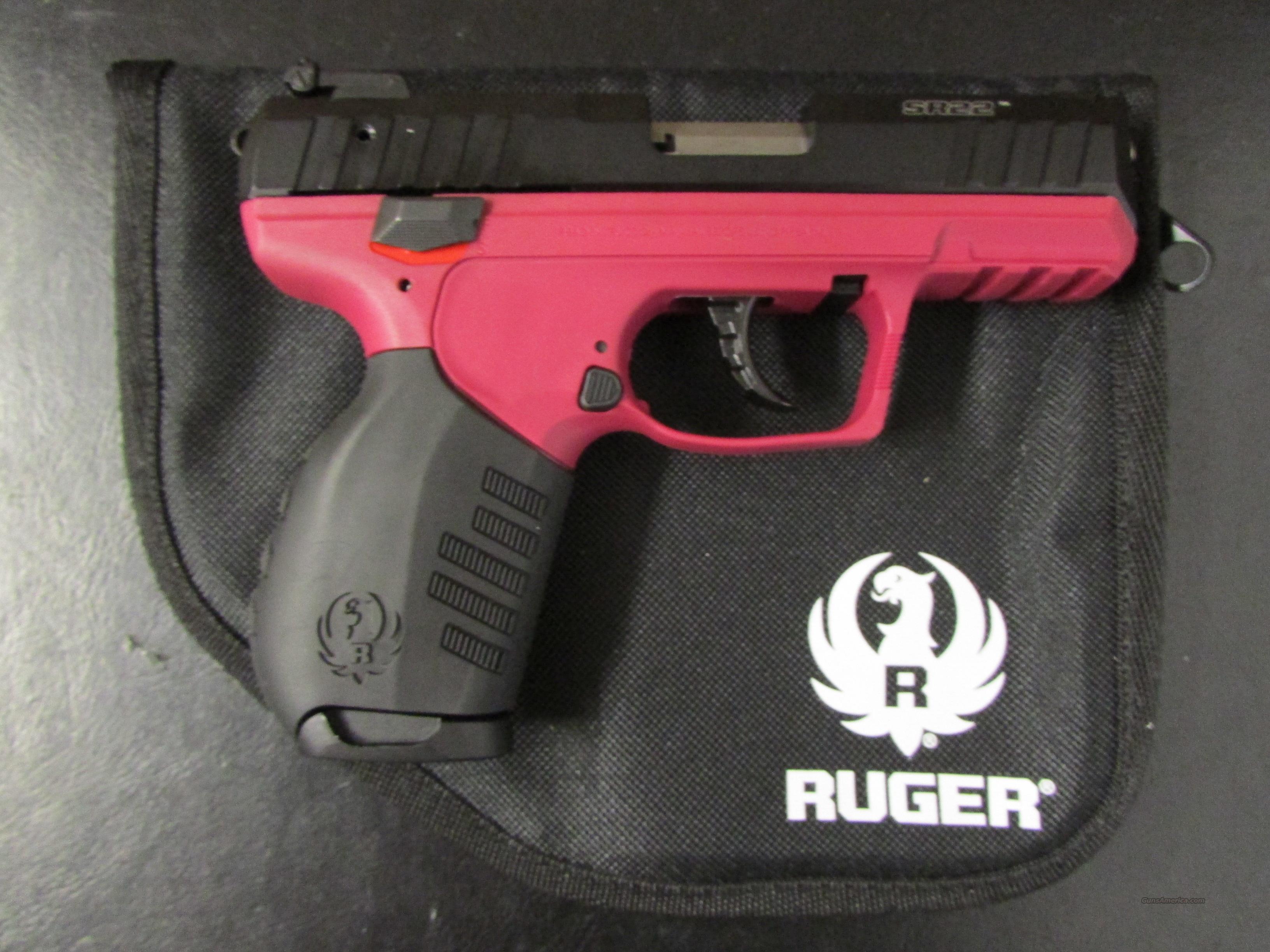 Ruger SR22 Raspberry Frame .22 LR for sale