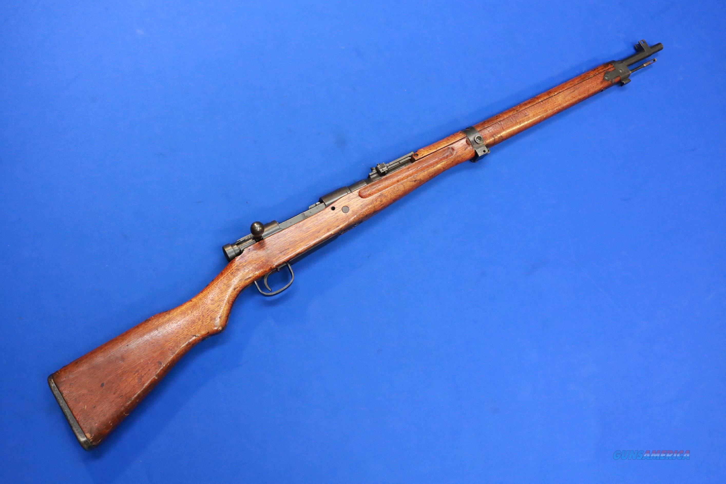 Ammazza! 31+  Fatti su  Arisaka Rifle With Folding Bayonet: This is a is a 33rd series toyo kogyo arsenal rifle, with an estimated date of production between january and june of 1944.