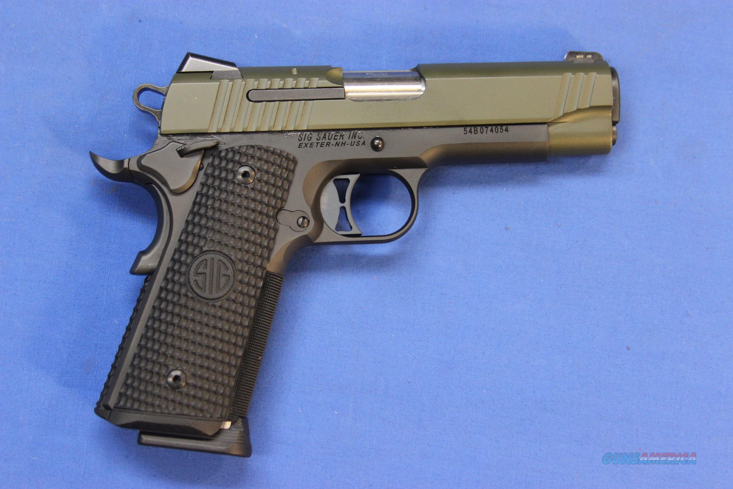 SIG SAUER 1911 TRADITIONAL CARRY OD GREEN .45 A... for sale