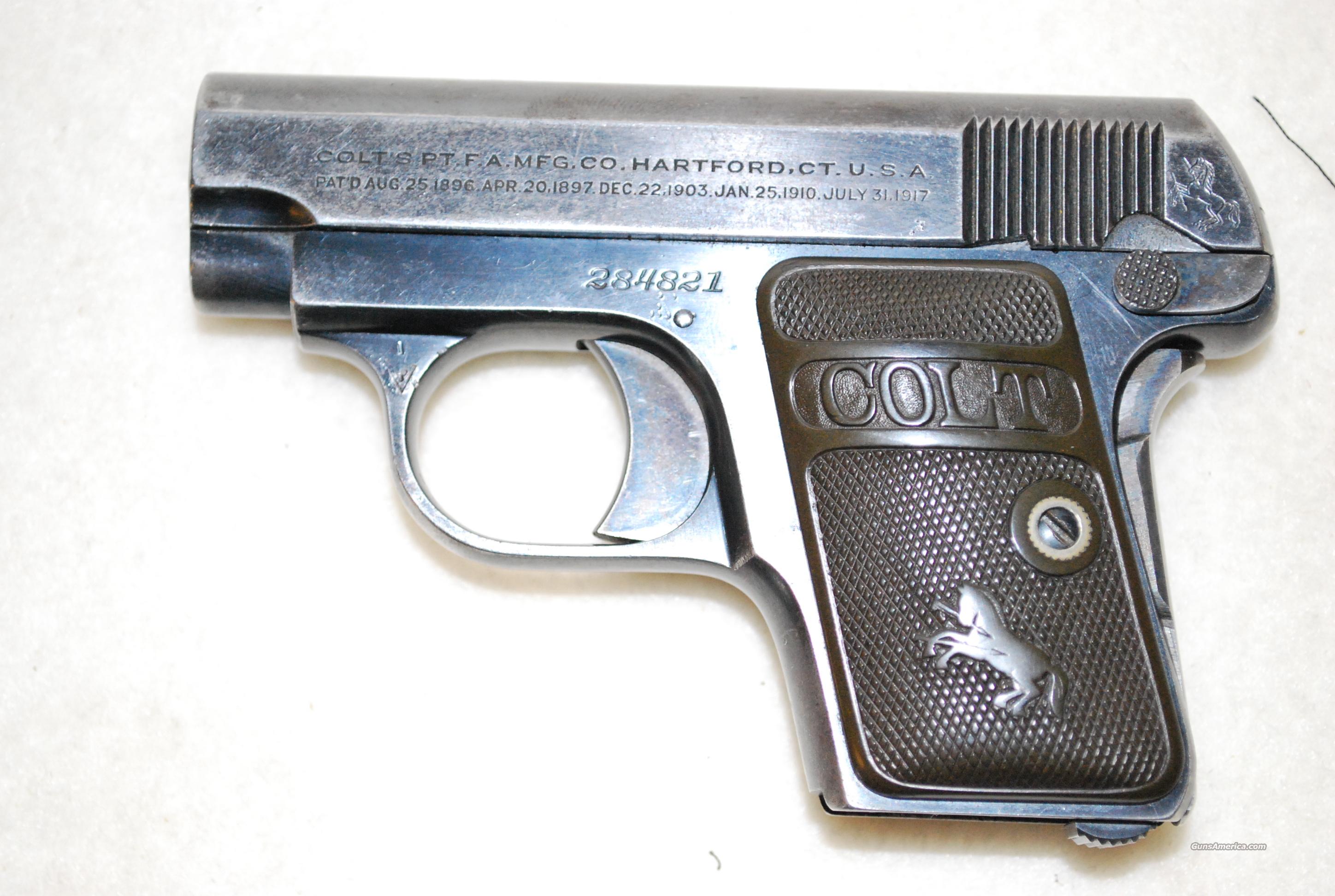 Colt 1908 Hammerless 25 Acp For Sale