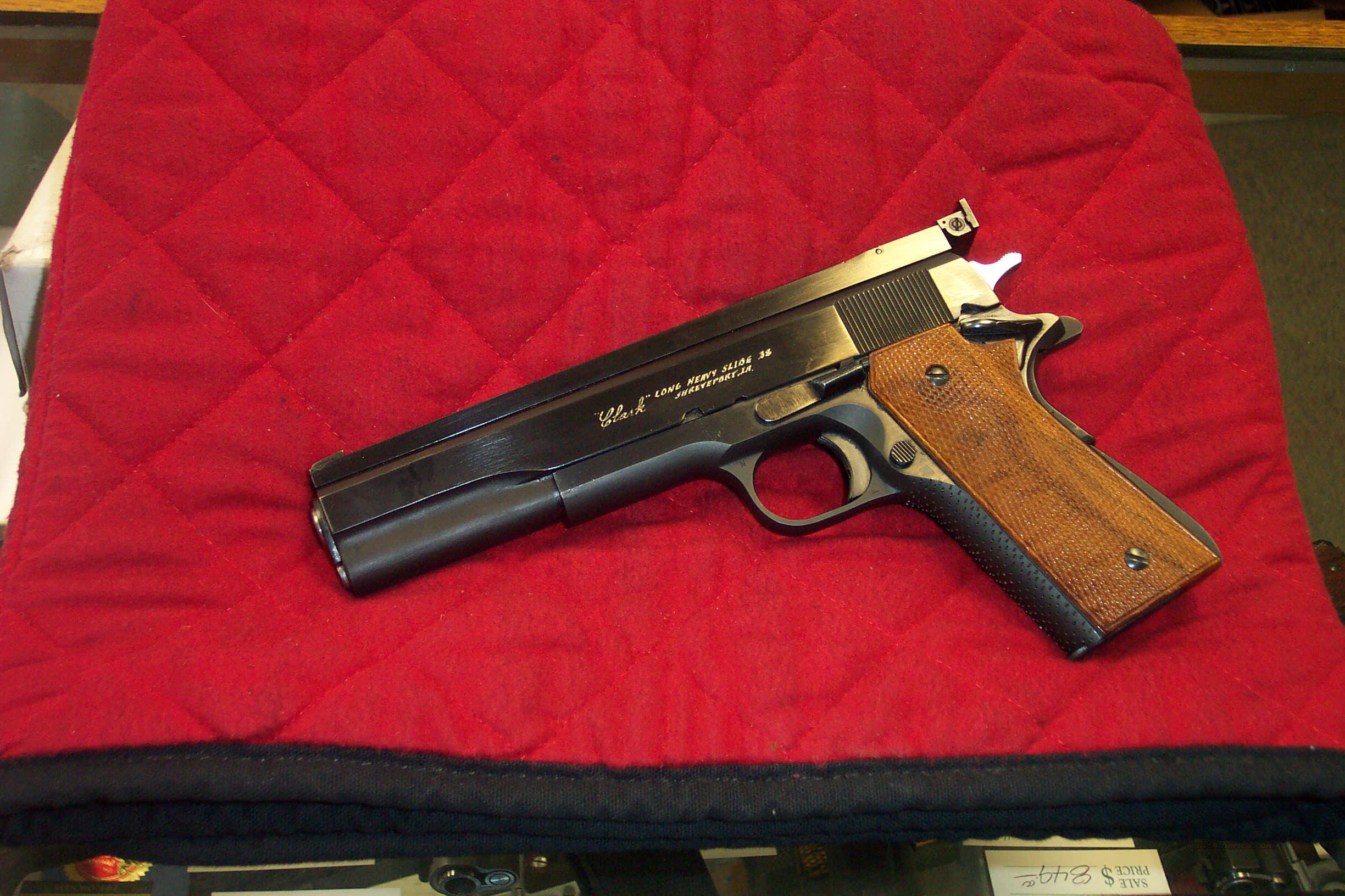 Clark Custom Long Slide 1911 38 Swc For Sale