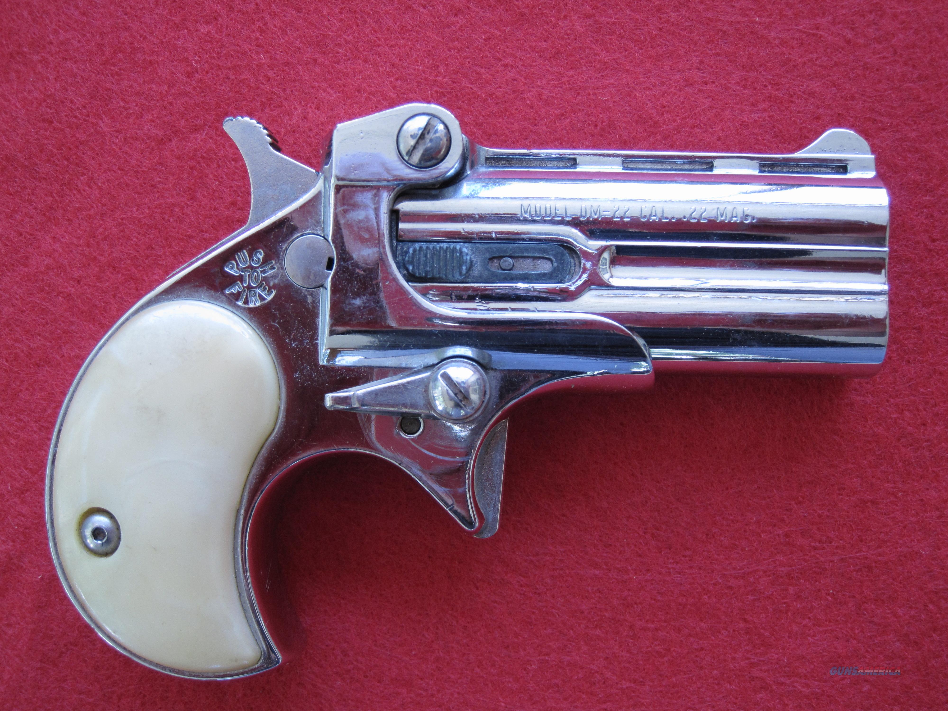 For sale is a Davis Industries single action, derringer in chrome. 