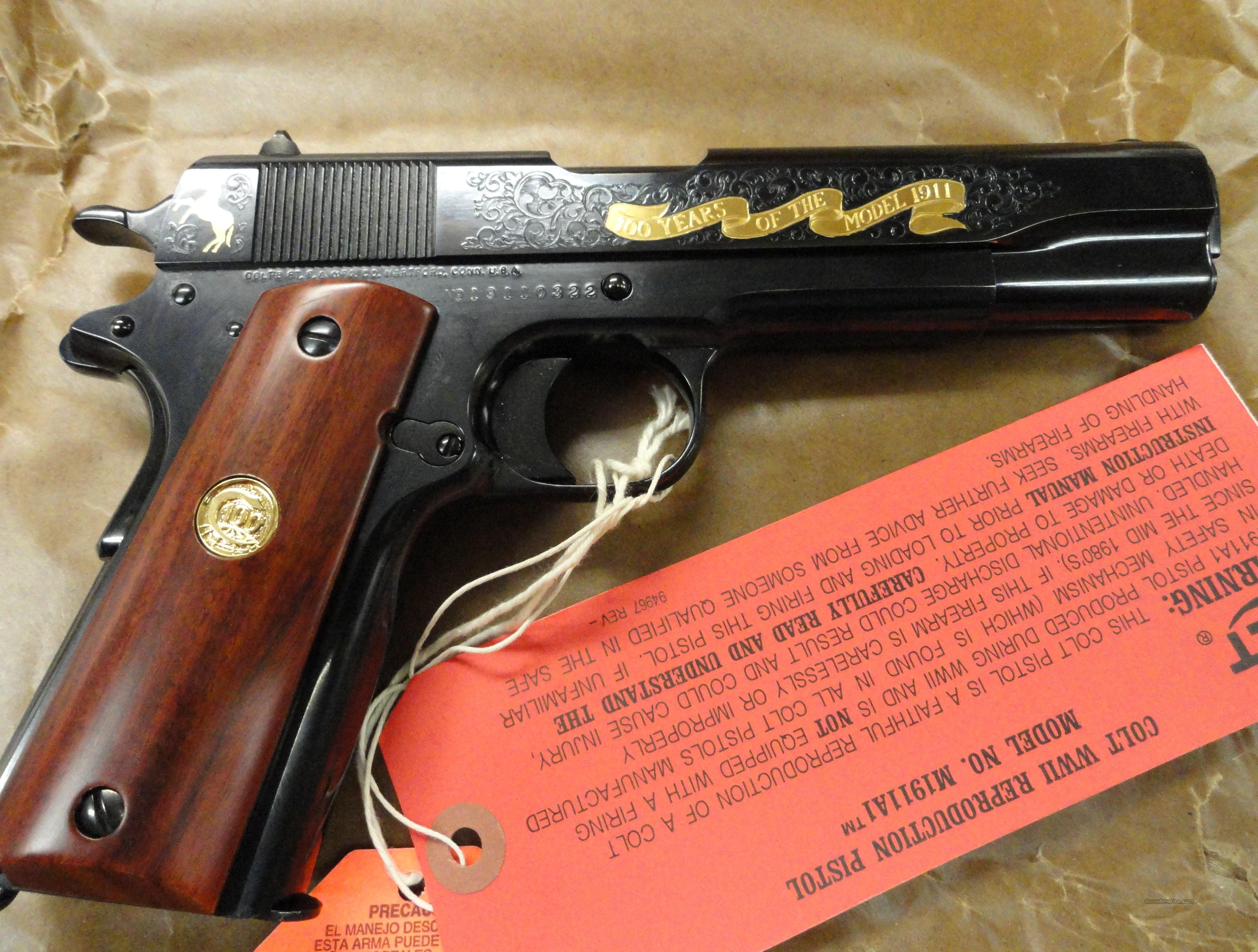 Colt 1911 100 year Anniversary 01911ANVII Tier ... for sale